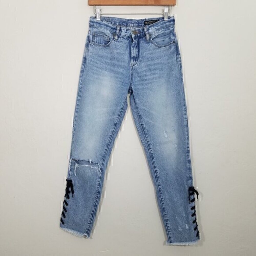 Blank NYC Skinny Classique Jeans Distressed Blue Size 26